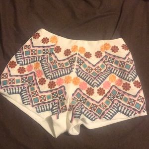 Embroidered shorts
